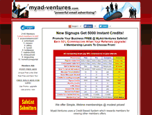 Tablet Screenshot of myad-ventures.com
